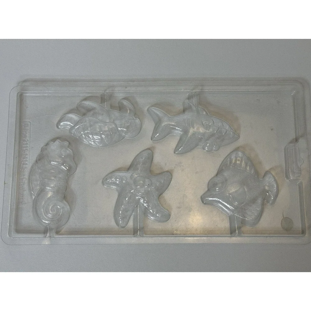 Plastic Candy Molds Beach Summer Sea Fish 6 Assorted Trays